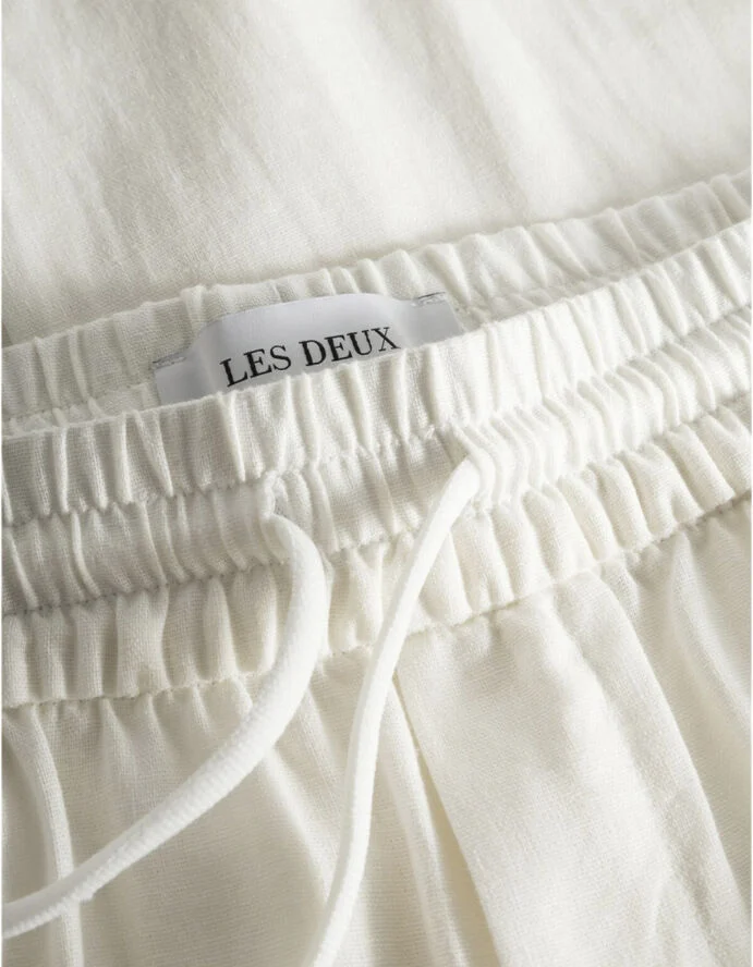 Les Deux Patrick Linen Pants White