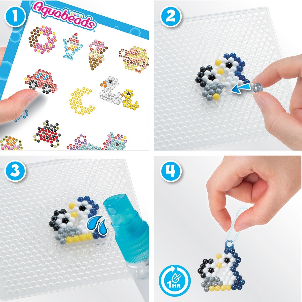 Mes porte-clés et suspensions Aquabeads