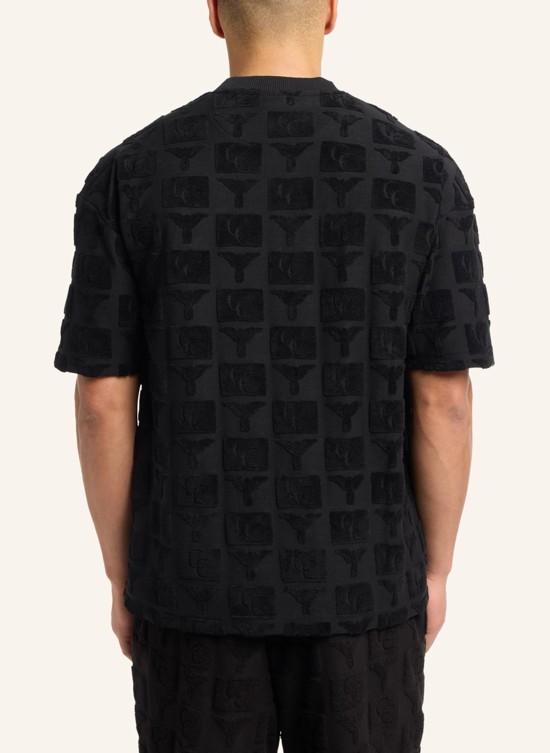 CARLO COLUCCI Oversize T-Shirt mit Frotteeinsätzen EBNICHER