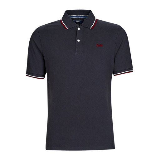 Superdry - VINTAGE TIPPED S/S POLO - Marine