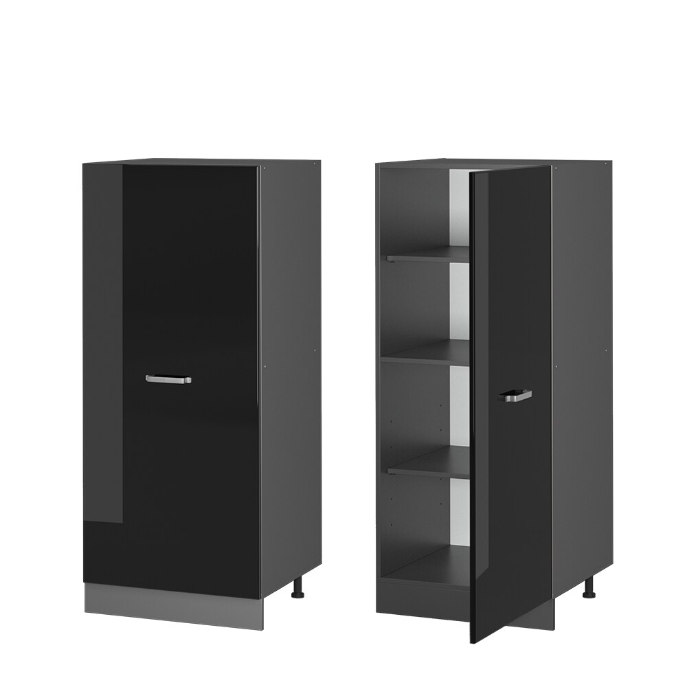 Vicco Vorratsschrank Küchenschrank R-Line Solid Anthrazit Schwarz 60 cm modern große Tür