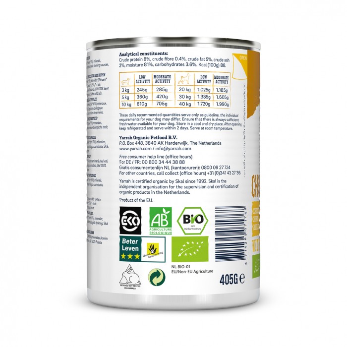 Yarrah bouchées bio - Lot 12 x 405 g