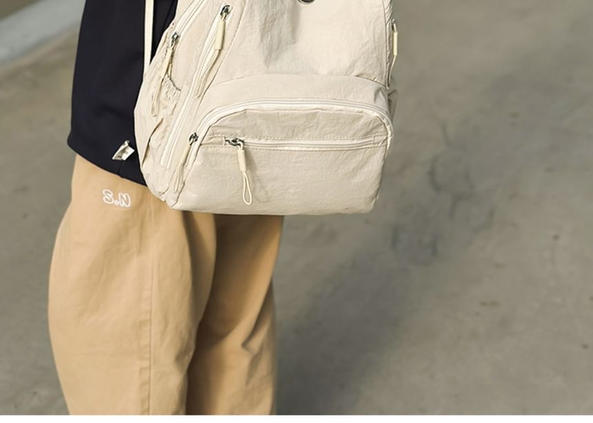 EAVALURE - Bijpassende effen nylon rugzak voor koppels