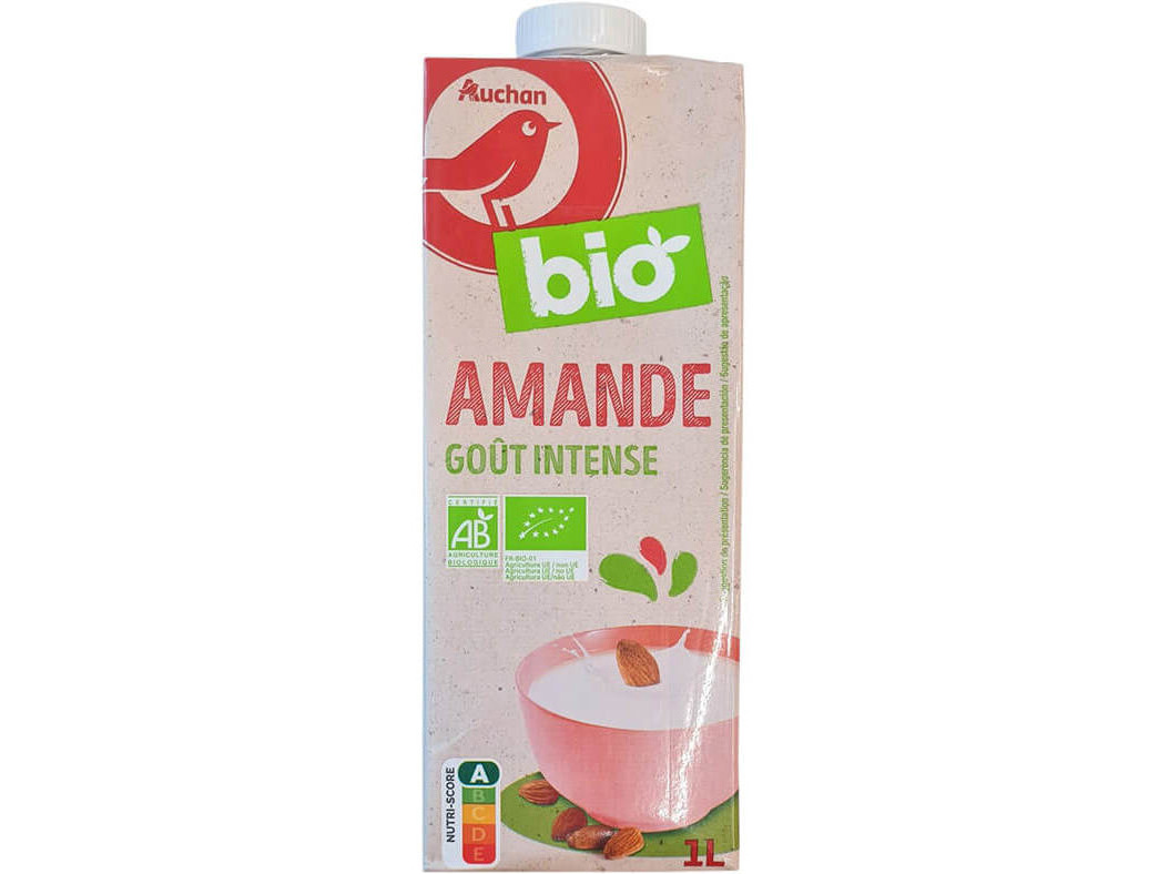 BEBIDA AUCHAN DE AMÊNDOA BIO 1L