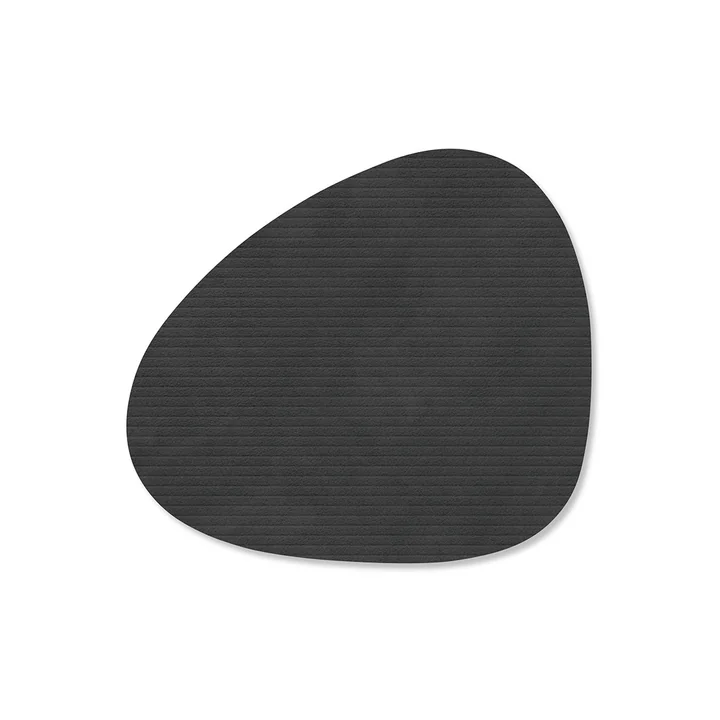 Lind DNA - Glasuntersetzer Curve, Corduroy schwarz