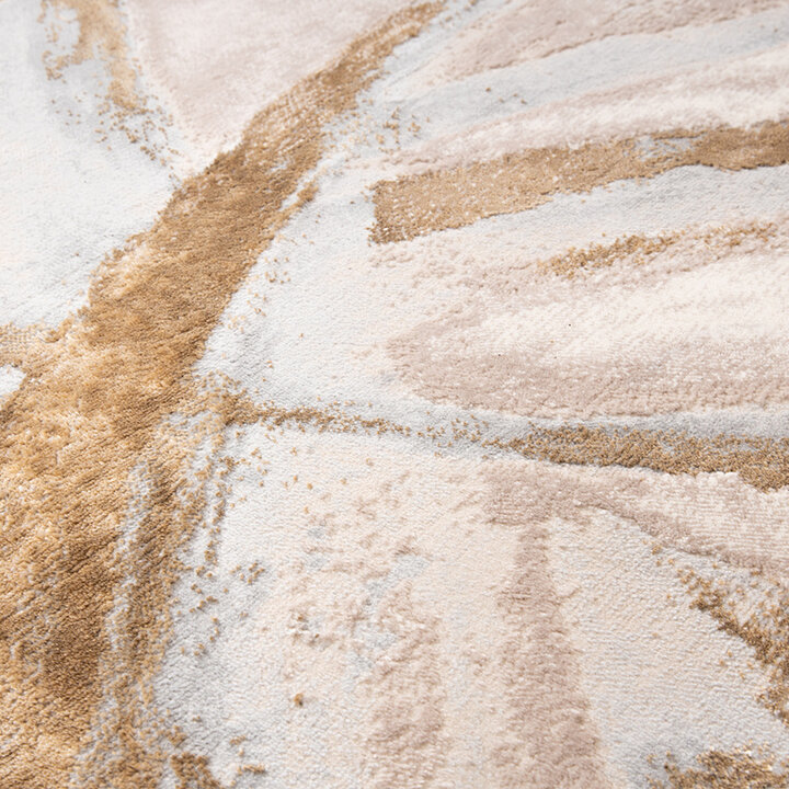 Marmer vloerkleed - Leonore Cotto Creme/Bruin