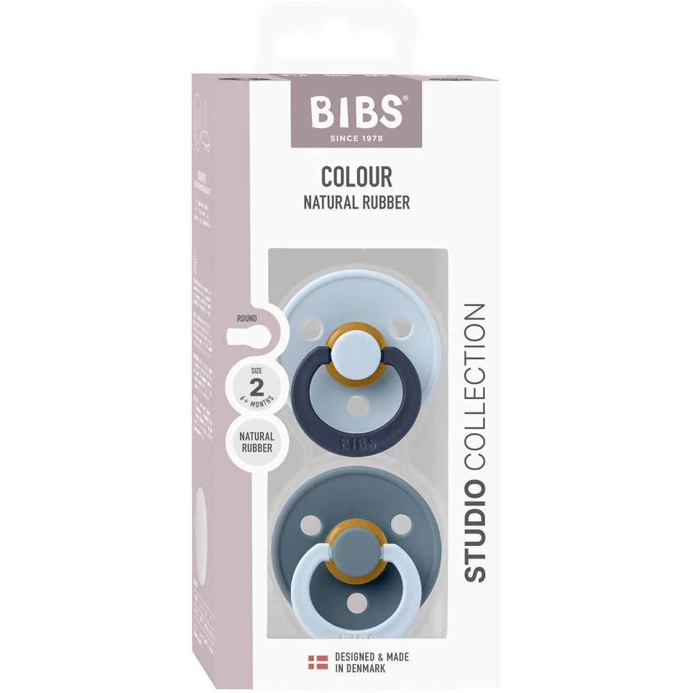 Køb Bibs Baby Blue Sut Studio Colour 2-Pak Fusion Latex Petrol Mix