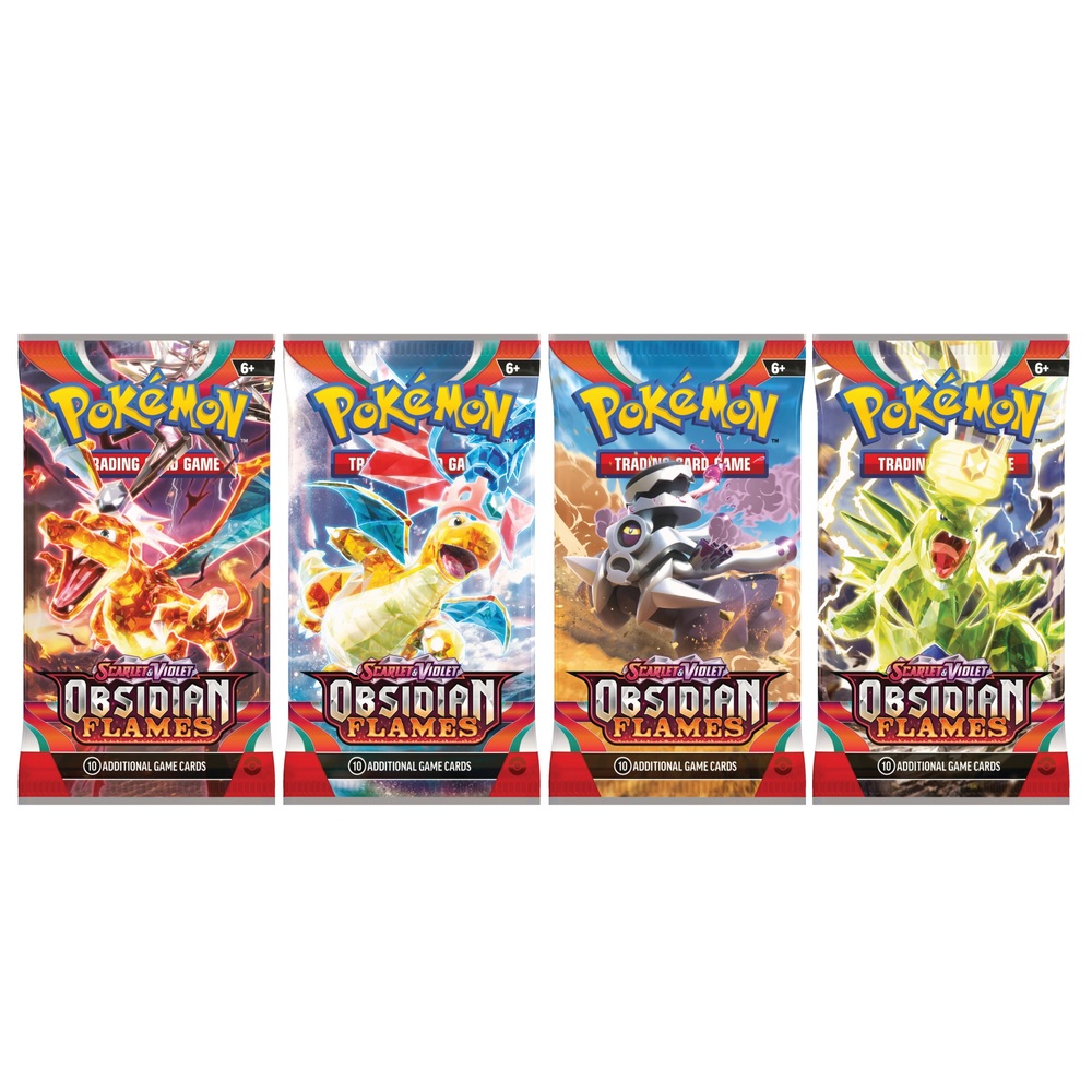 Pokémon-Sammelkartenspiel: Scarlet & Violet - Obsidian Flames Boosterpack-Sortiment