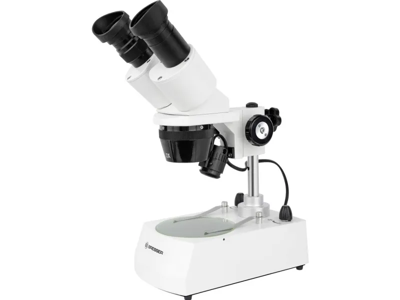 Bresser Optics ERUDIT ICD, Optisk mikroskop, Sort, Hvid, Aluminium, 40x, 20x, LED