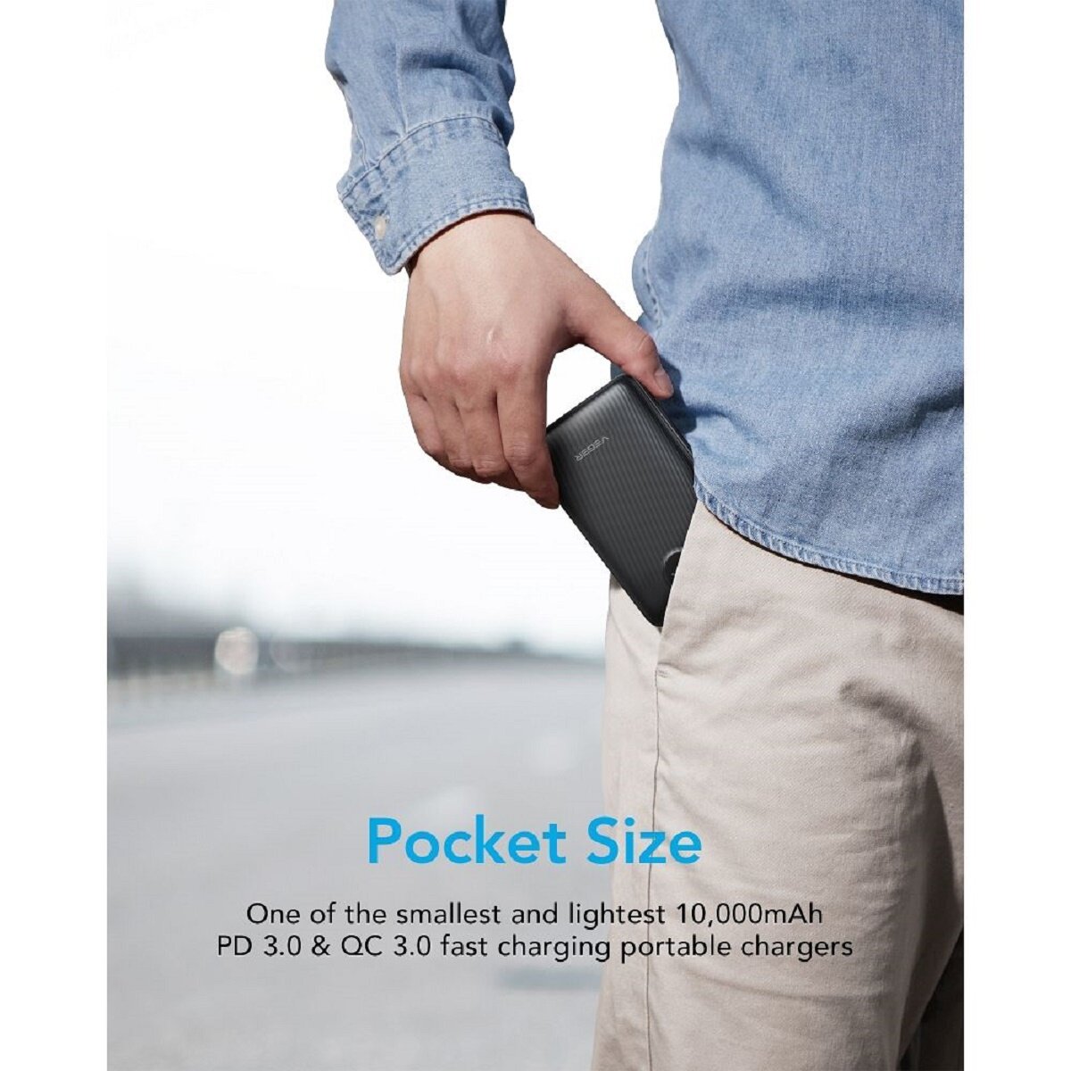 Power Bank S11 - 10 000mAh LCD Quick Charge PD 22,5W Micro