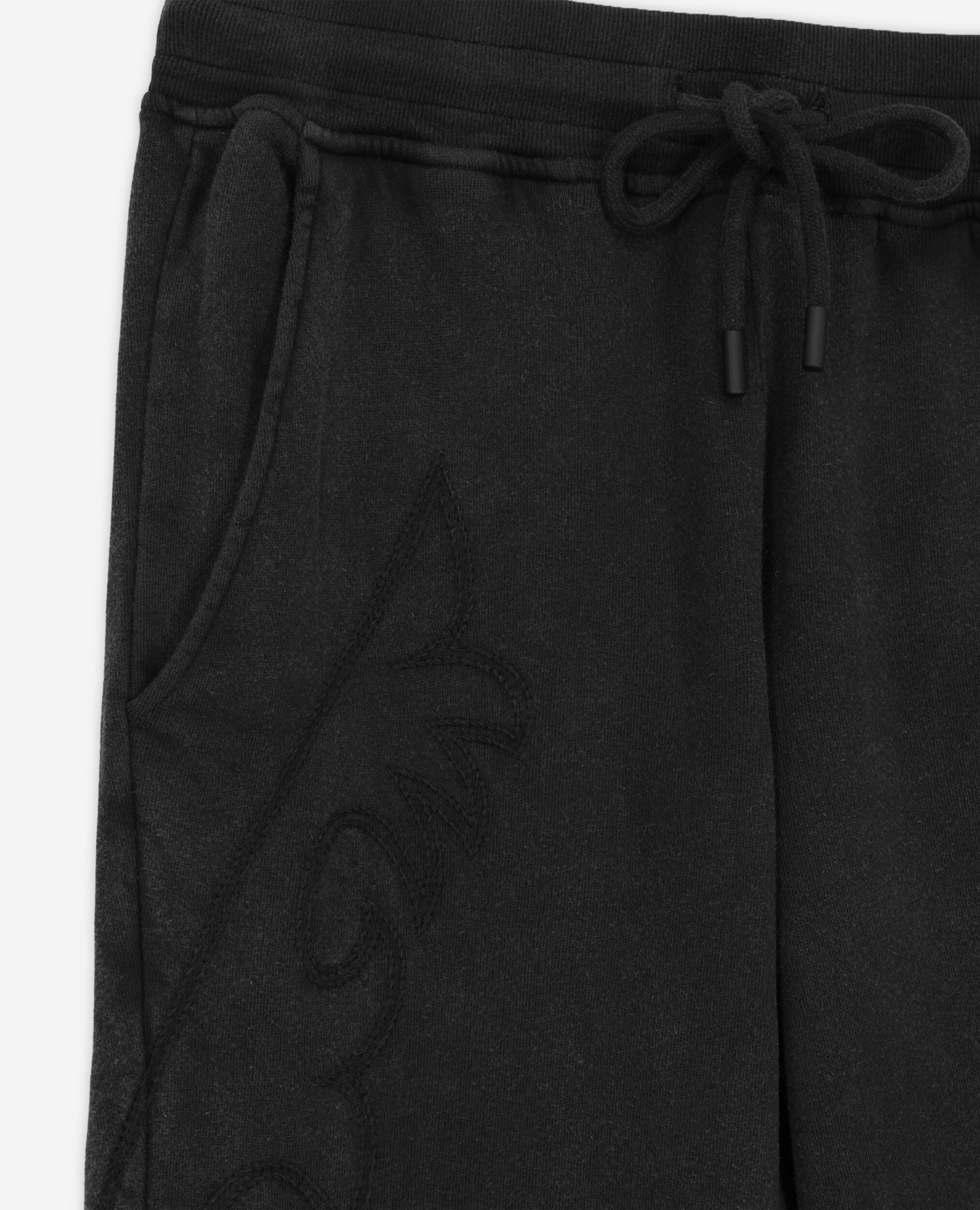 Jogging noir avec broderie Western