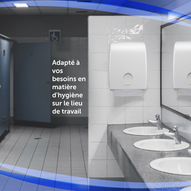 Distributeur essuie-mains pliés Kimberly Clark Aquarius