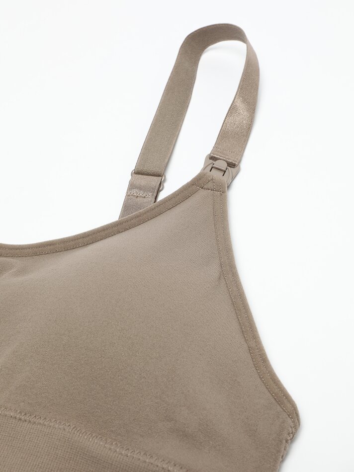 Conjunto de 2 sutiãs de amamentação sem costura - Rosa Nude