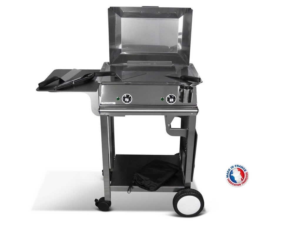 Pack plancha électrique PlanchaElec Classic 600 Inox - Chariot Rivoli