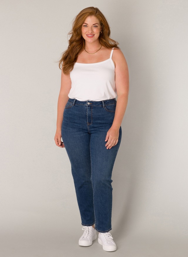 Base Level Curvy Slim-fit-Jeans , in grossen Grössen