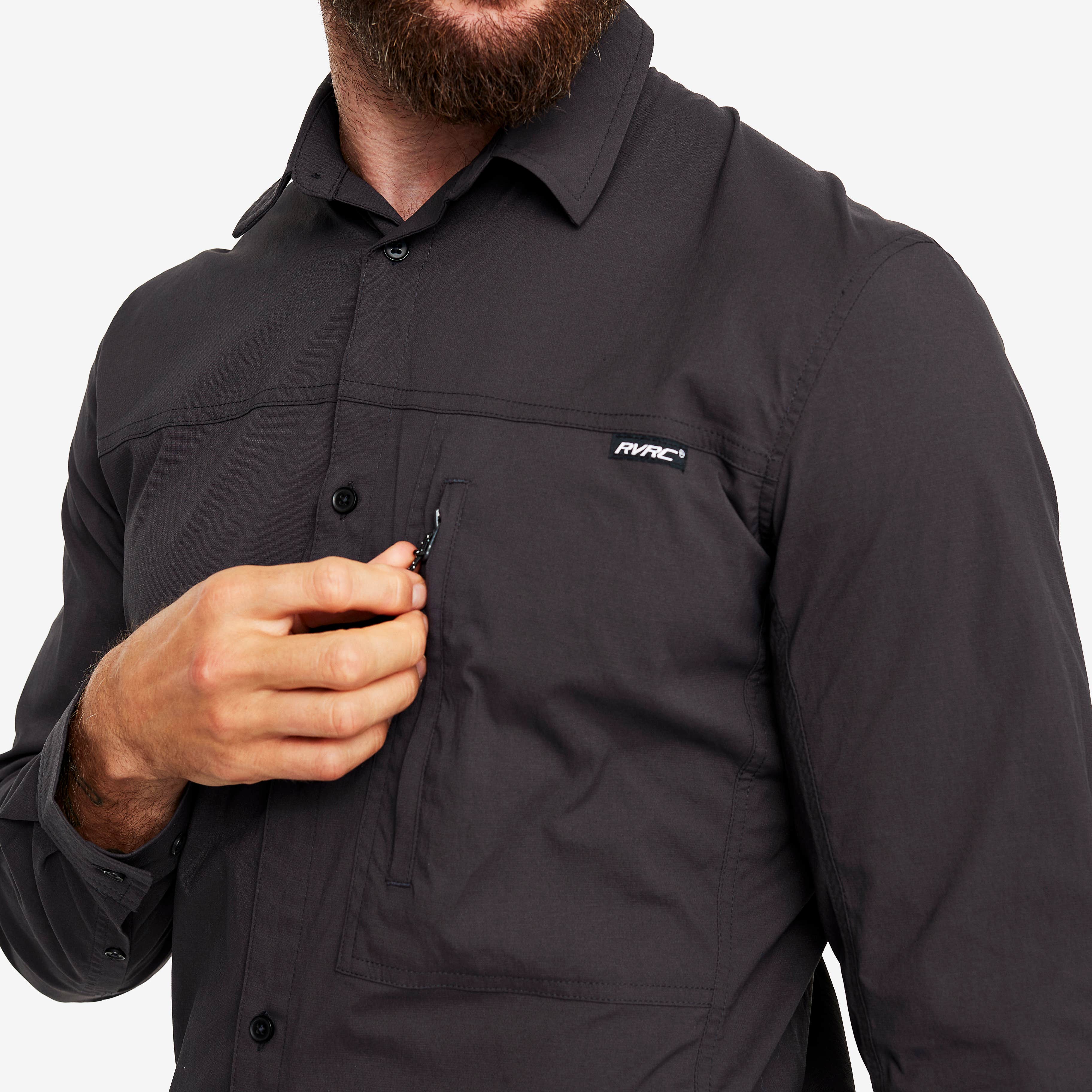 Preparation Stretch Shirt Herre Obsidian