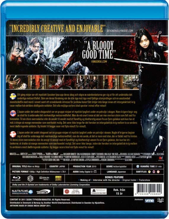 Alien Vs. Ninja - Blu-Ray