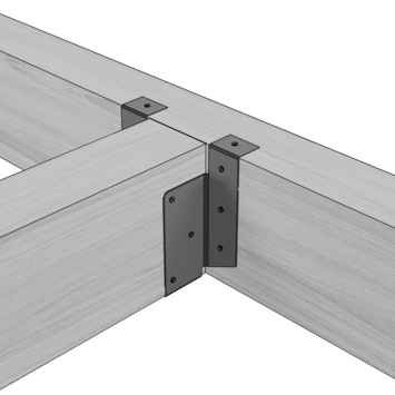 Raveeldrager met Strip Verzinkt 190x71 mm