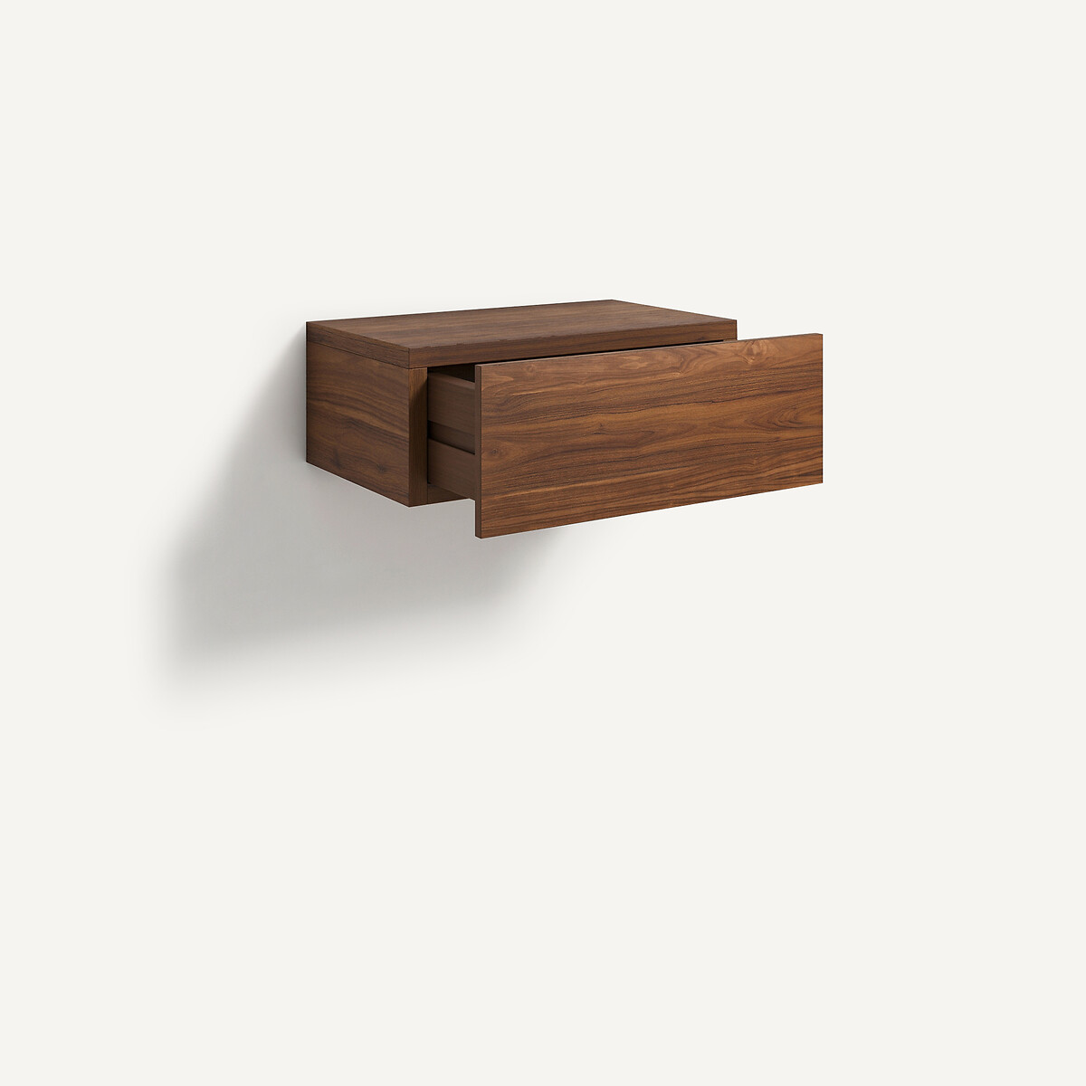 AM.PM<br>Mesa de cabeceira flutuante em nogueira maciça com 1 gaveta, Vesper