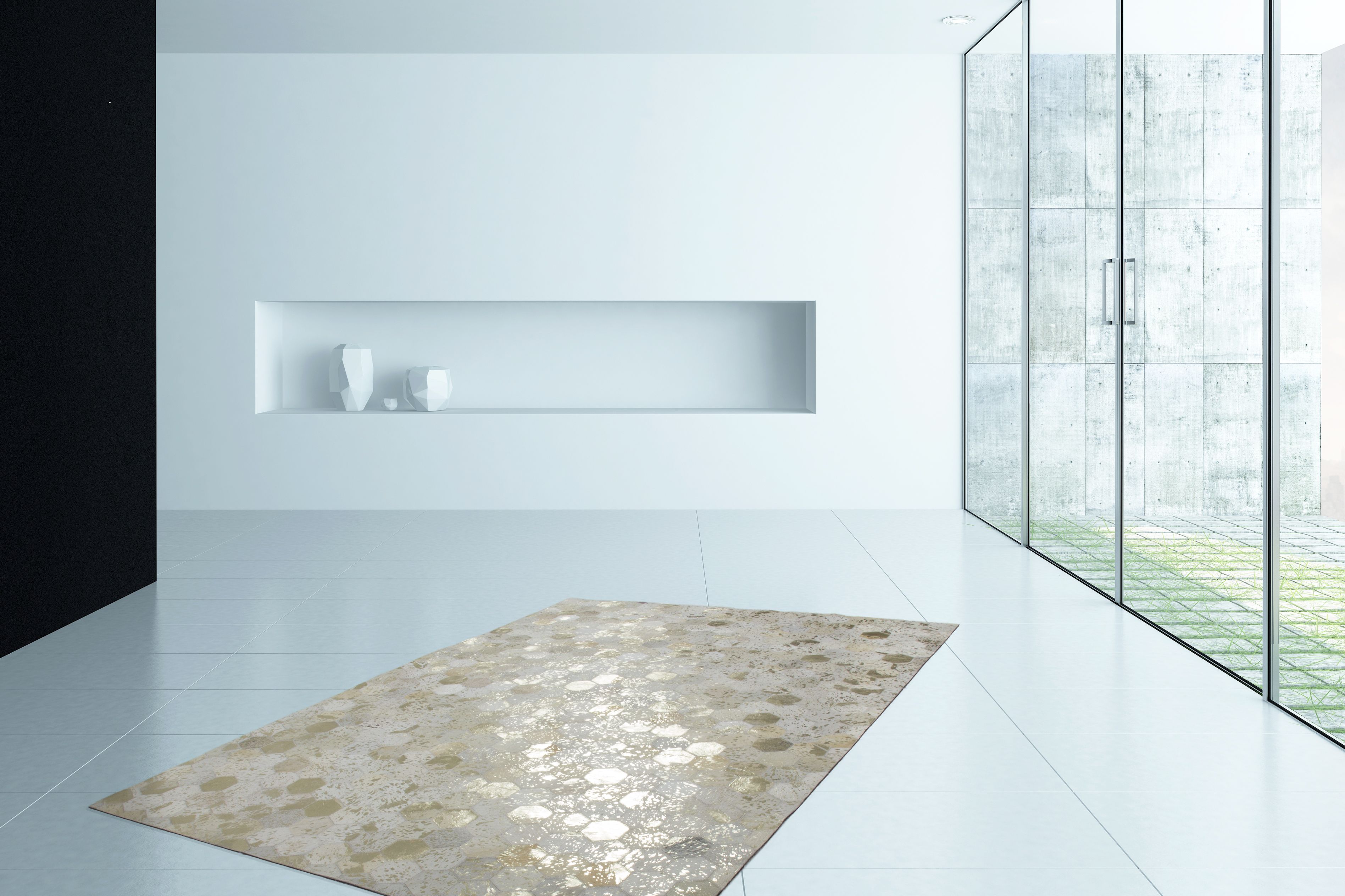 Vloerkleed 210 Ivoor Goud Spark