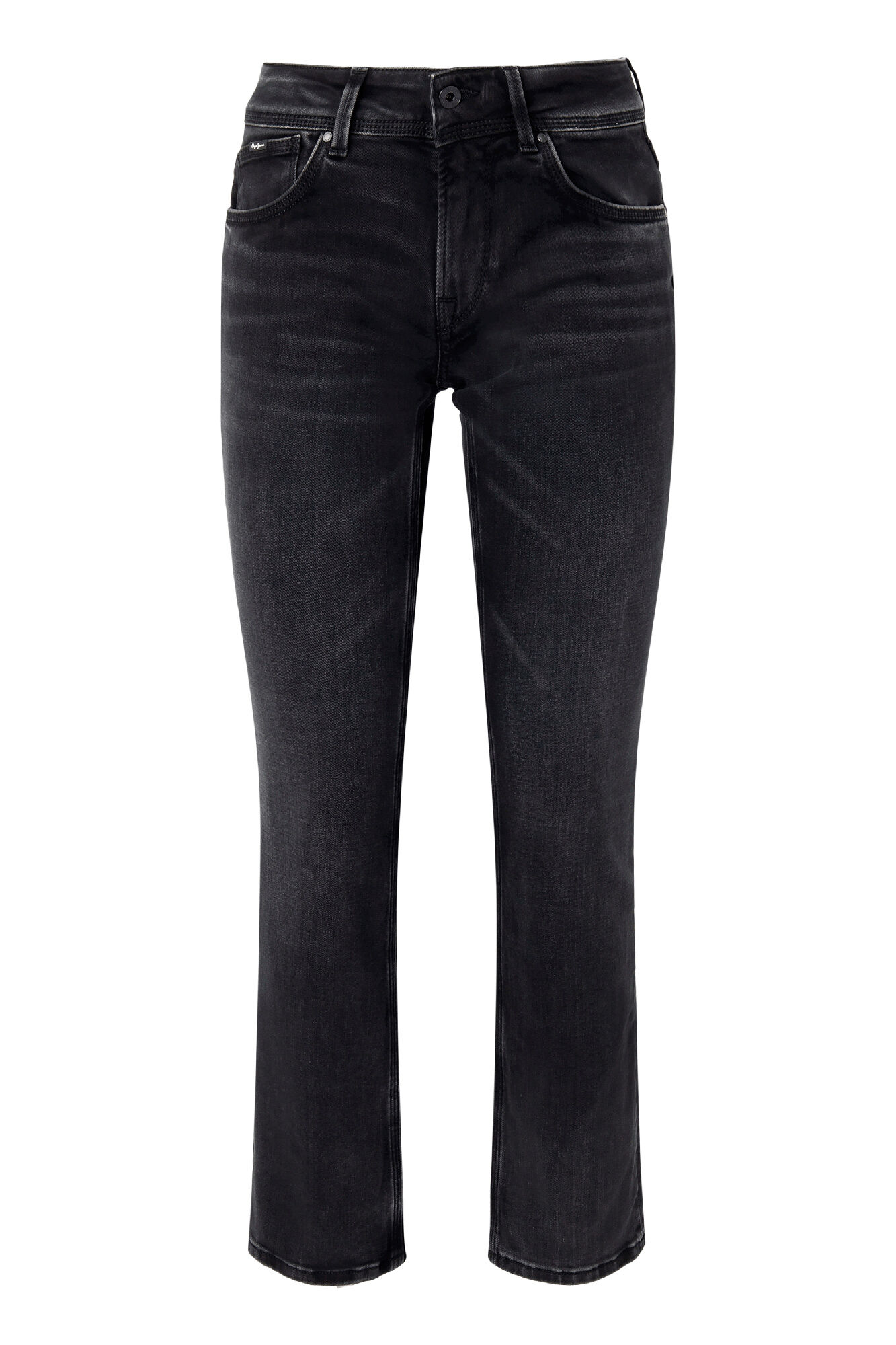 Calça jeans Saturn de cintura média e corte reto
