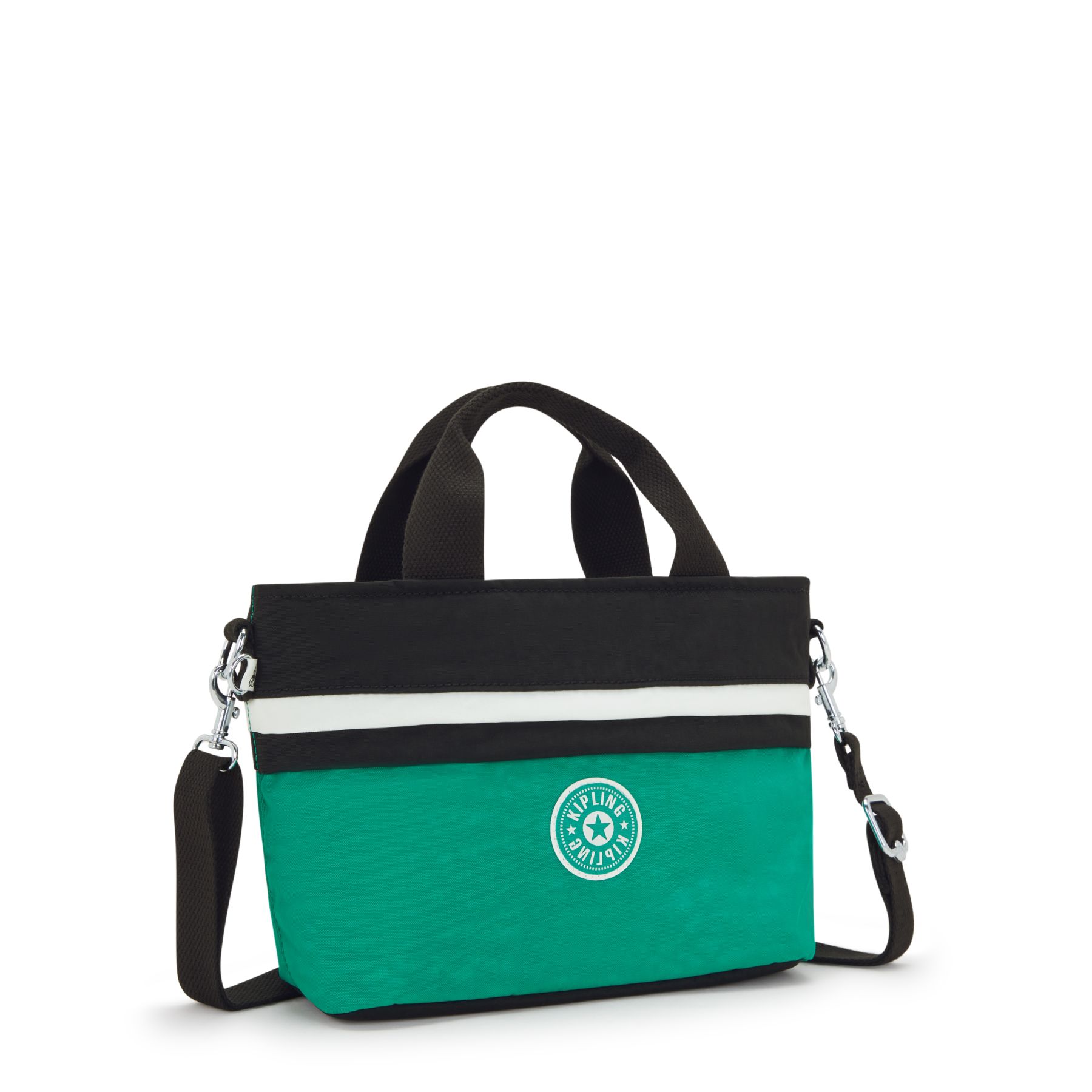 MINTA Sac fourre-tout moyen avec poignées de transport et sangle réglable - Deep Green Black Block
