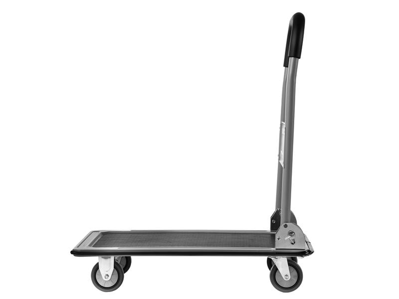 STRUCT Plattformwagen 150 kg Transportwagen mit klappbarem Schiebebügel
