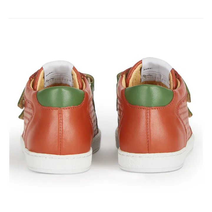Pom d'Api Baskets Scratchs Mousse Easy Top x Smallable | Marron