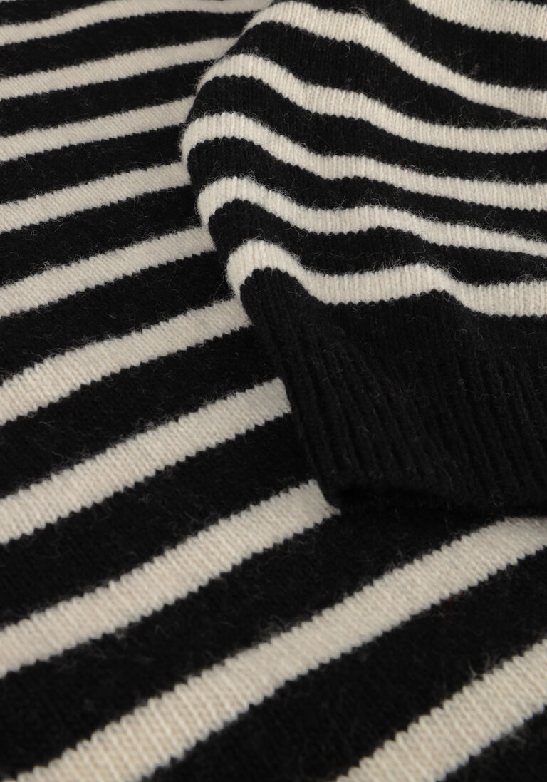 BY-BAR zwarte by-bar trui jet stripe pullover