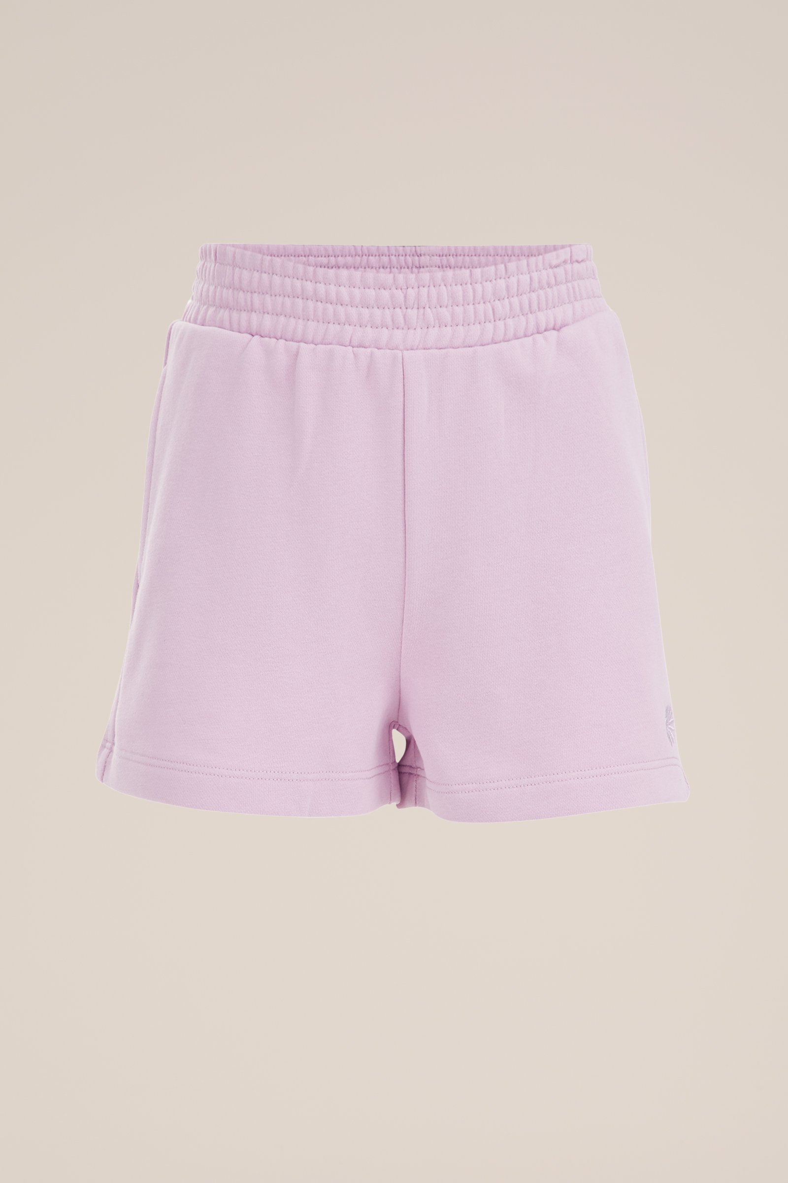 Meisjes sweatshort met embroidery WE Fashion Lichtpaars