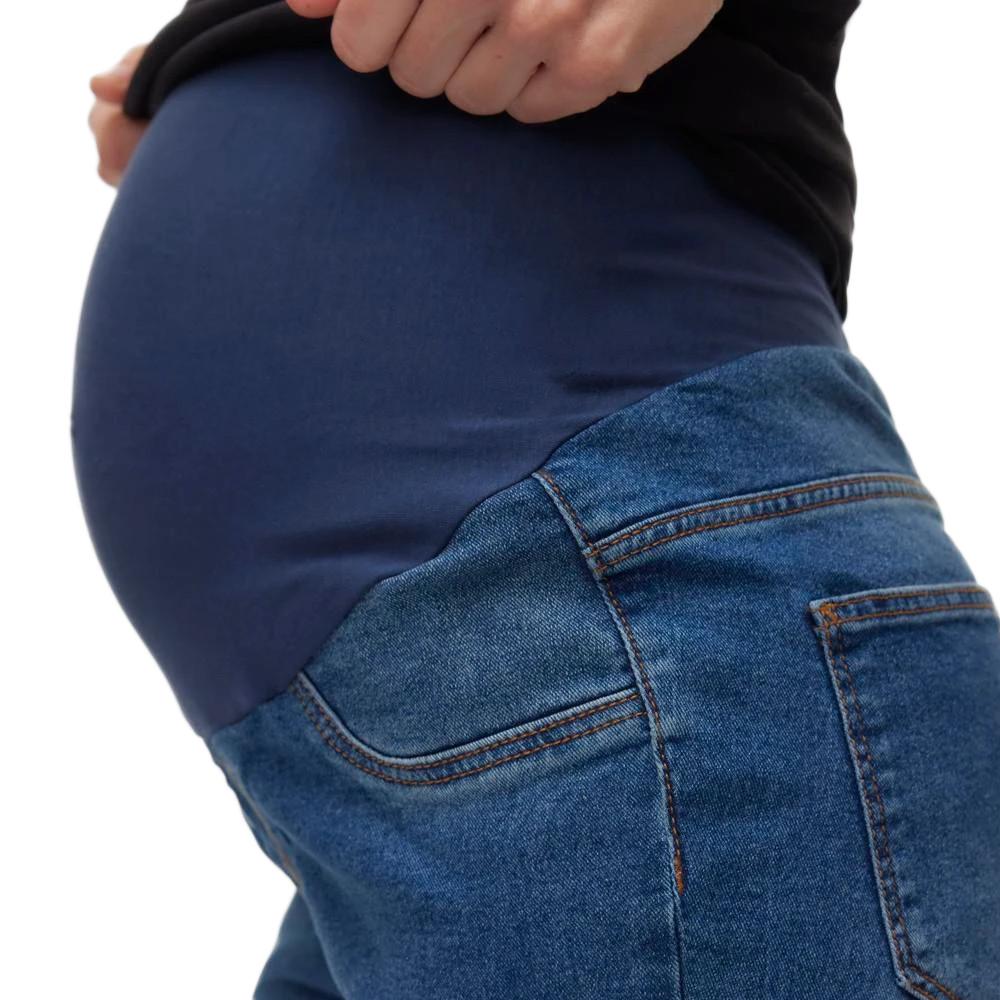 Mamalicious Jean de Grossesse Skinny Bleu Femme Mamalicious Mecho