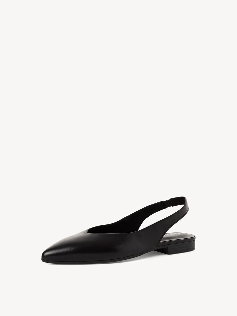 Leren Slingpumps - zwart