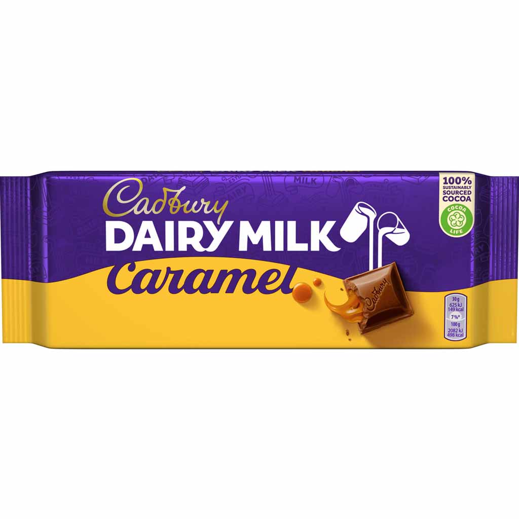 Cadbury Tafelschokolade Dairy Milk Caramel 180g MHD:30.12.25