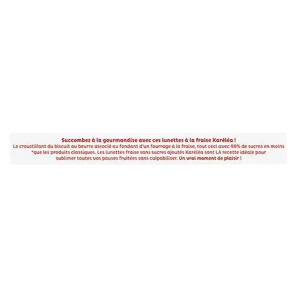 Biscoitos Karéléa sem adição de açúcar, sabor morango, 175g
