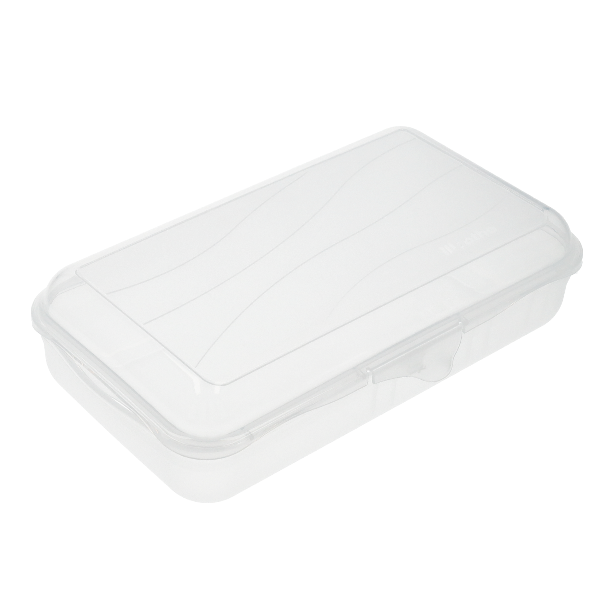 (1.7l) FUN Lunchbox Brotdose Snack Znüni Box mit Trennwand (1111900096) - Transparent