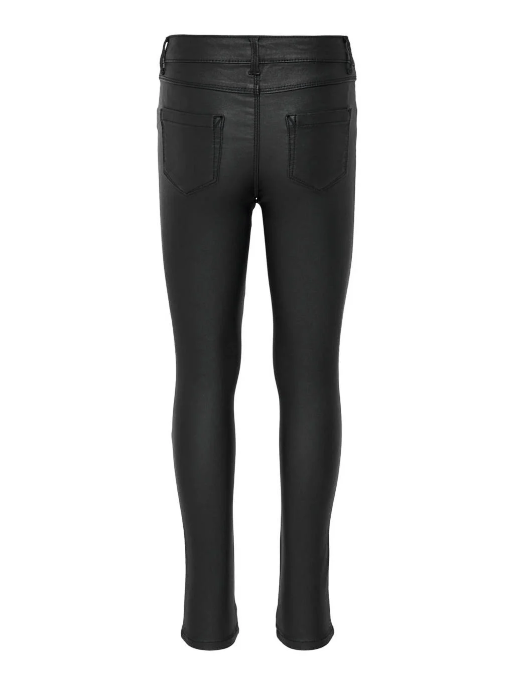ONLY coated skinny broek KONROYAL zwart