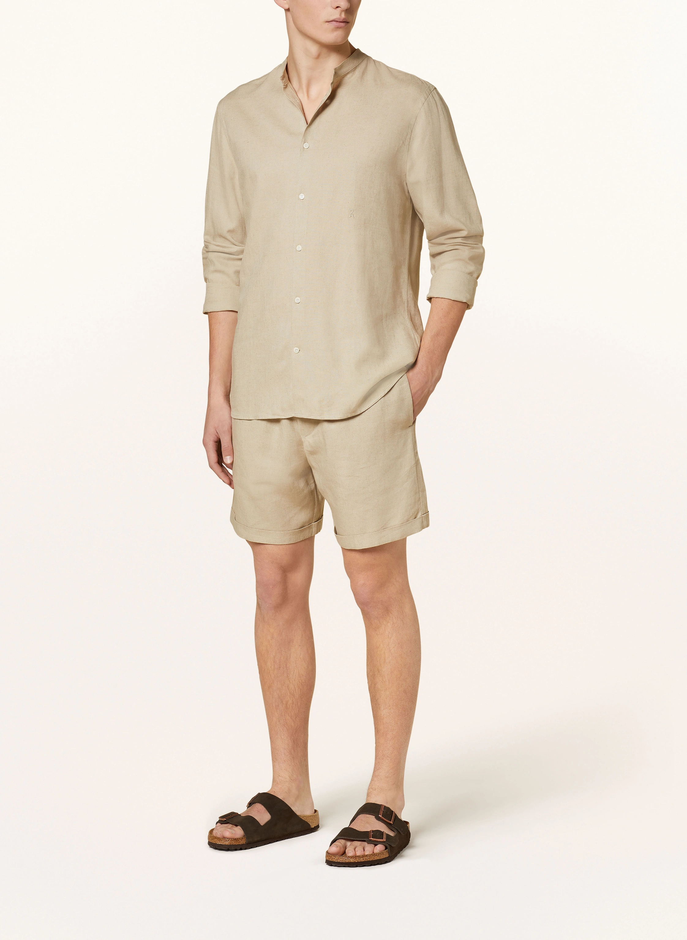 ARMEDANGELS Hemd VAALERONIMUS Comfort Fit mit Stehkragen und Leinen