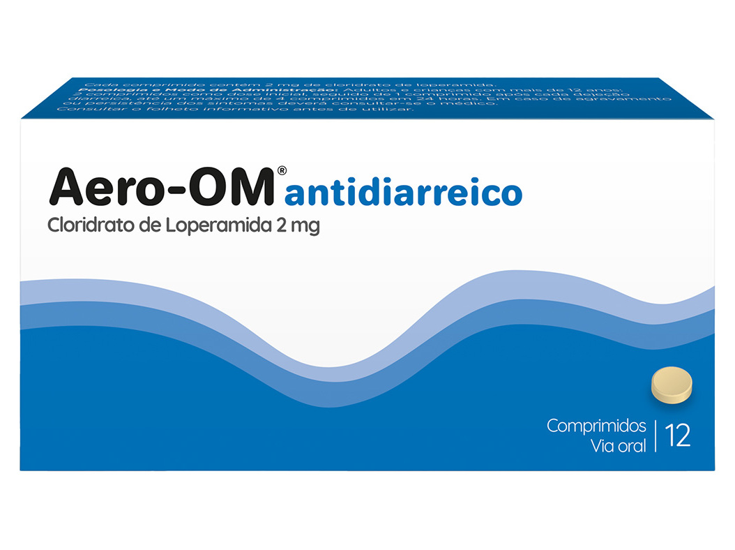 COMPRIMIDO AERO-OM ANTIDIARREICO 2MG 12UN