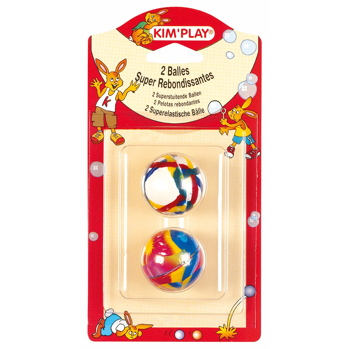 Balles super rebondissantes diamètre 38 mm