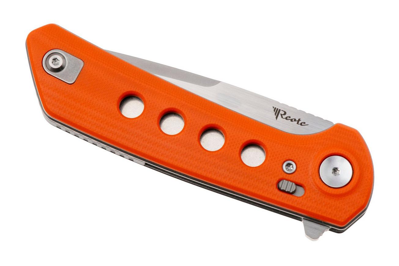 Reate PL-XF Stonewashed Nitro-V, Orange G10, zakmes