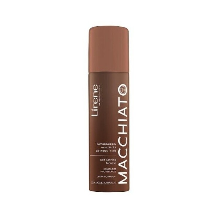 Lirene Self Tanning Mousse Selbstbräunungsmousse für Gesicht und Körper Macchiato 150 ml