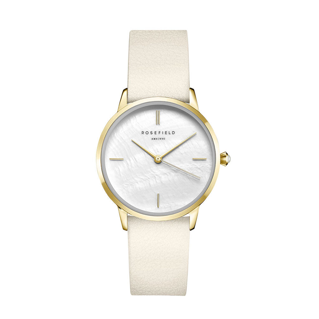 Montre Rosefield Nacre Blanche