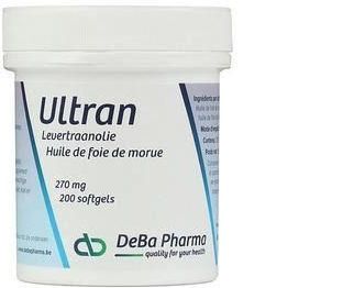 Deba Pharma - Ultran Capsule - 200 - Levertraan - Natuurlijke Bron van Vitamine A en D