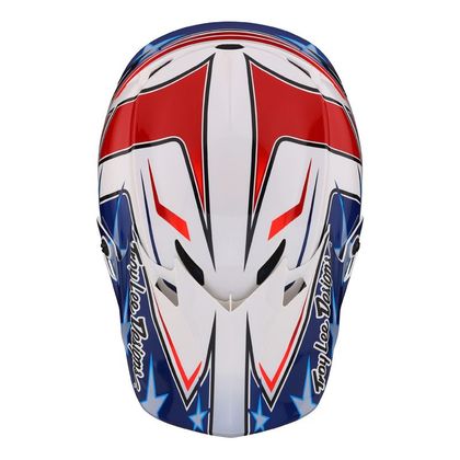 Casque cross TroyLee design SE4 POLYACRYLITE FLAGSTAFF MIPS 2024 - Blanc