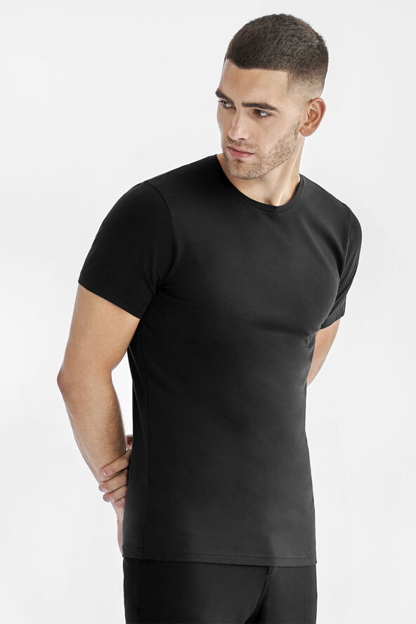 Bread & Boxers Crew-Neck 2-pack Black