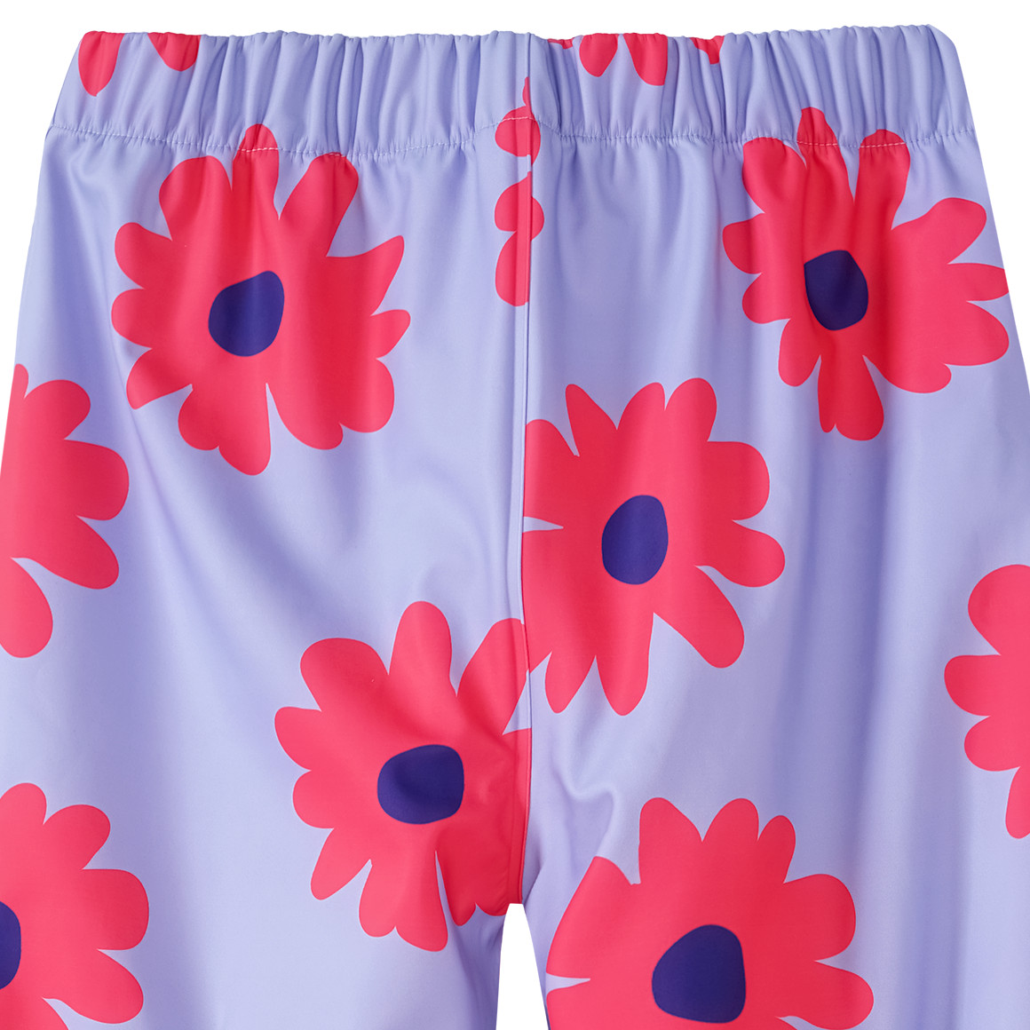 Mädchen Regenhose mit Blumen-Allover helllila