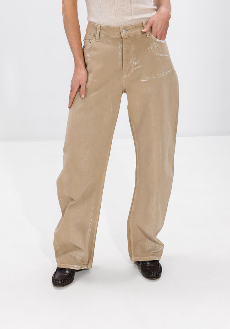 beige herskind broeken lulu jeans