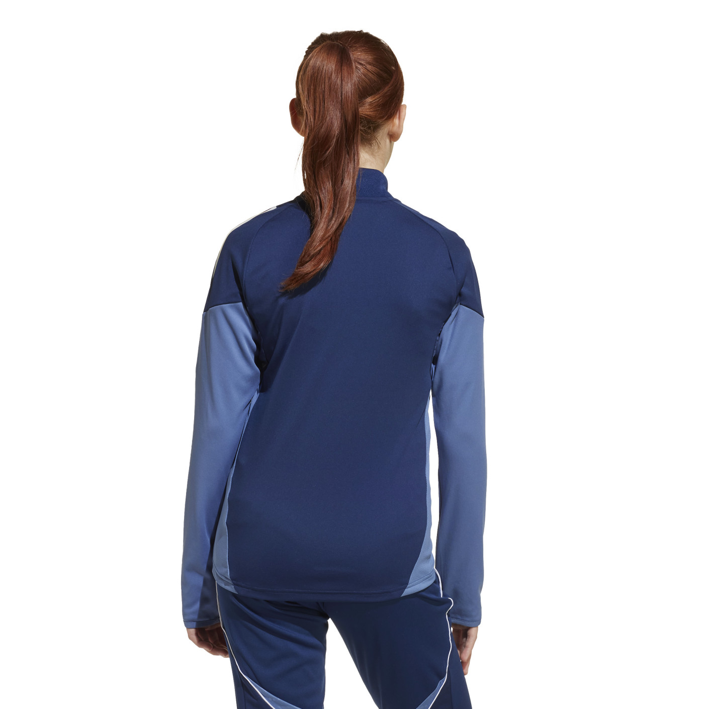 Adidas Tiro 25 Competition Trainingstrui 1/4-Zip Kids Donkerblauw Lichtblauw Wit