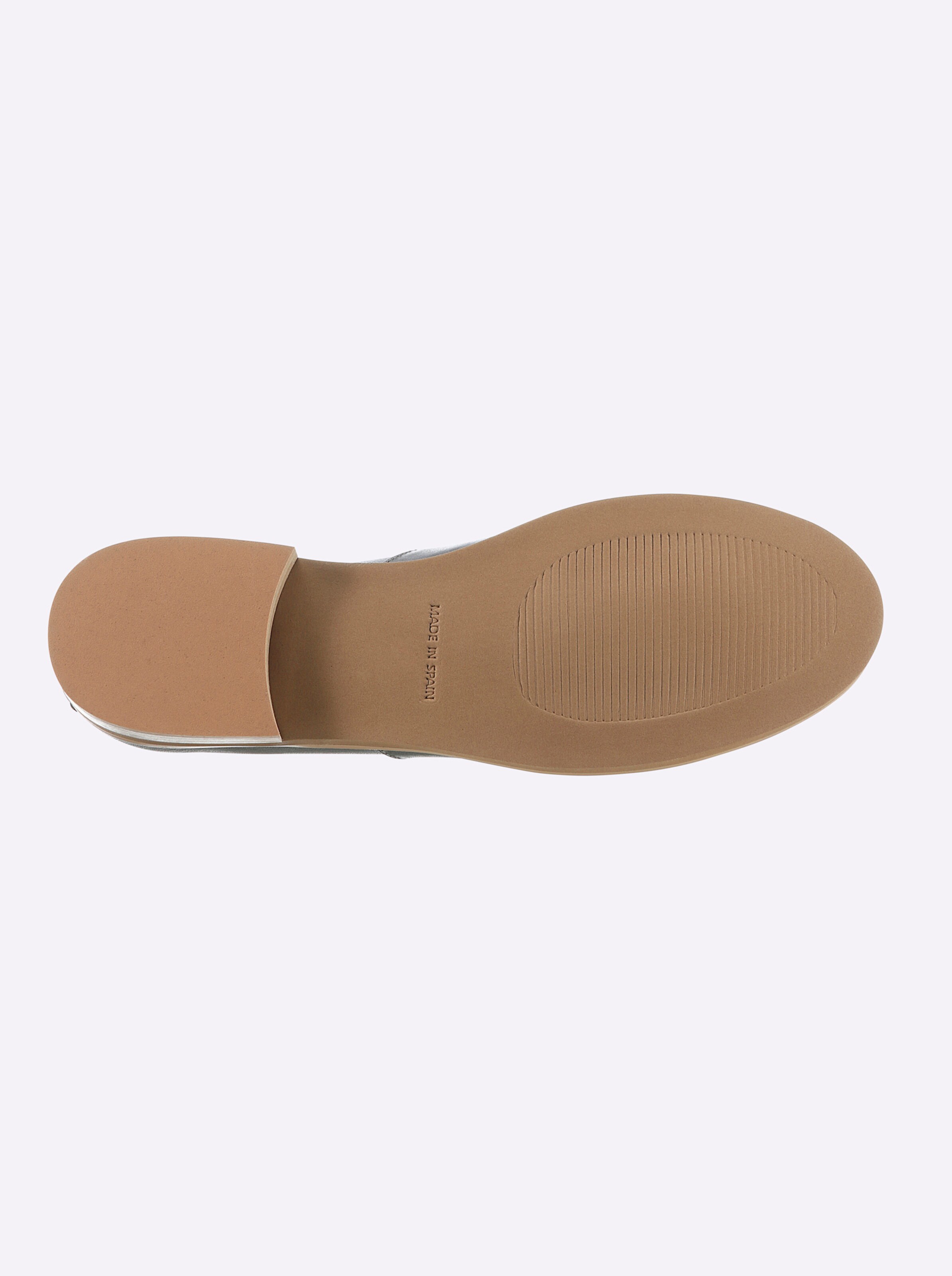 heine Slipper in grau-metallic