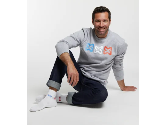 Sweat de travail col rond Made in France Würth MODYF gris
